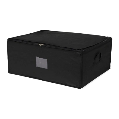 Černý úložný box se zapínáním na zip Compactor Compress Pack, 210 l