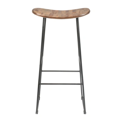 Barová židle z teakového dřeva v přírodní barvě 80 cm Tangle – White Label