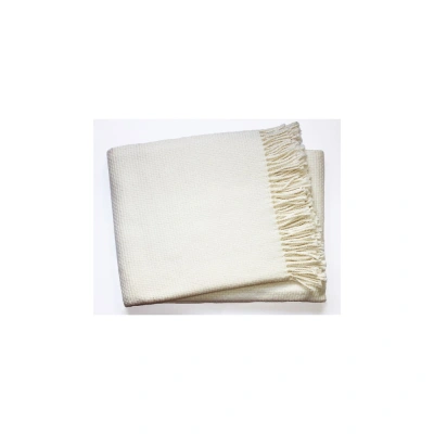 Krémový pléd s podílem bavlny Euromant Zen, 140 x 180 cm