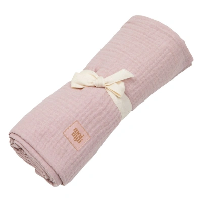 Růžová mušelínová dětská deka 100x100 cm Baby Pink - Moi Mili