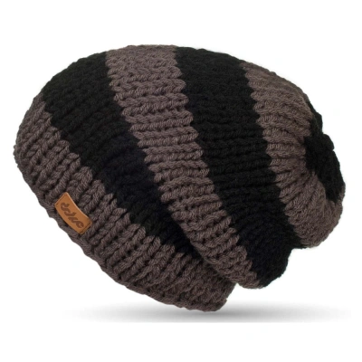 Ručně pletená čepice DOKE Stripes Beanie