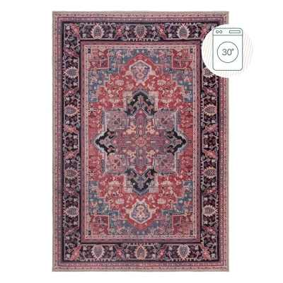 Vínový pratelný koberec s příměsí recyklovaných vláken 120x170 cm Windsor – Flair Rugs