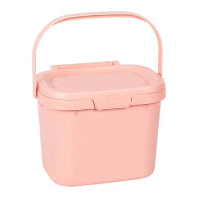 Růžový úložný box Addis Caddy, 4,5 l