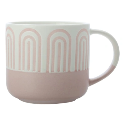 Růžový porcelánový hrnek 400 ml Arches – Maxwell & Williams