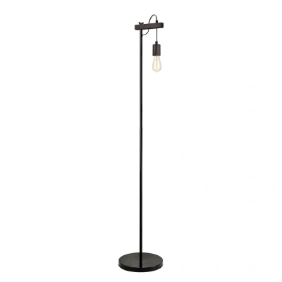 Černá stojací lampa, výška 164 cm Leon – LAMKUR