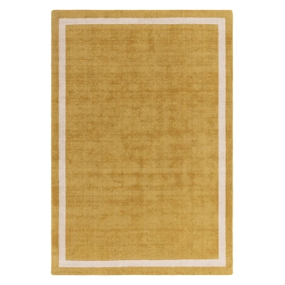 Okrově žlutý ručně tkaný vlněný koberec 200x300 cm Albi – Asiatic Carpets