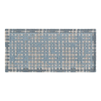 Modrý pratelný běhoun 55x115 cm Dama Azzurro – Floorita