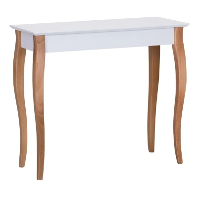 Bílý odkládací stolek Ragaba Console, délka 85 cm