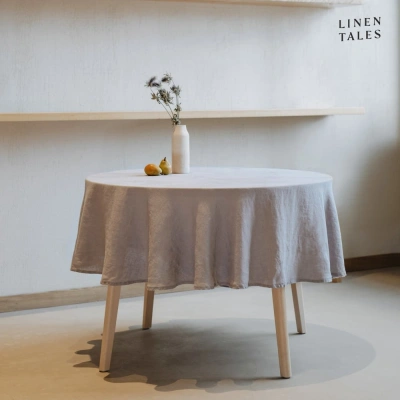 Lněný ubrus ø 230 cm – Linen Tales