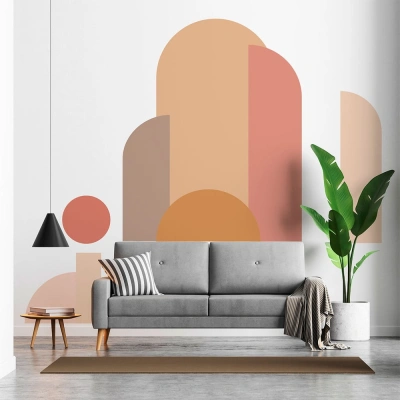 Samolepka na zeď 250x200 cm Abstract Sunset – Ambiance