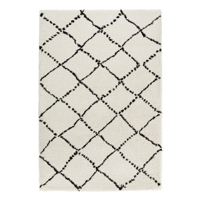 Béžovo-černý koberec Mint Rugs Hash, 120 x 170 cm