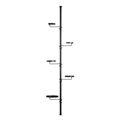 Černý teleskopický etažér na květiny Esschert Design, délka 210 - 301 cm