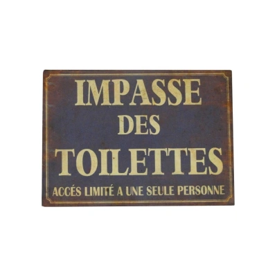 Cedule 21x15 cm Impasse Des Toilettes – Antic Line