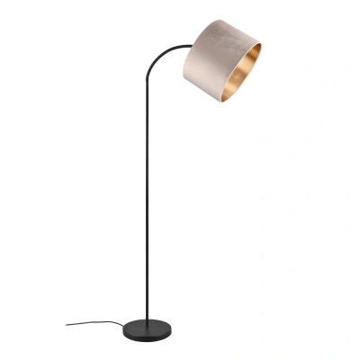 Černo-béžová stojací lampa (výška 205 cm) Julieta – Trio