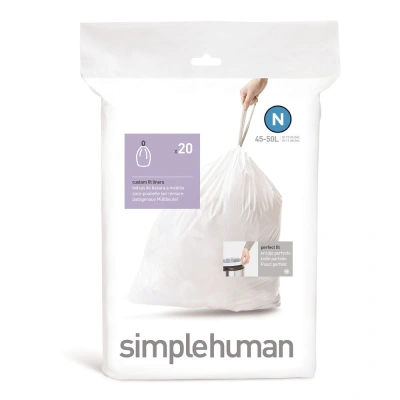 Pytle na odpadky 20 ks 50 l – simplehuman