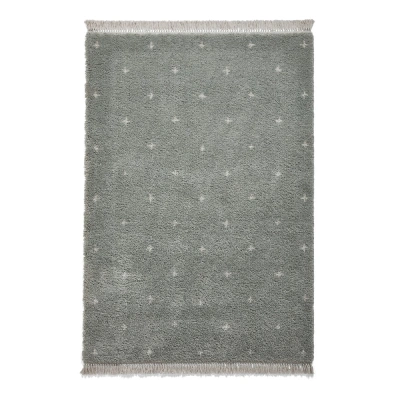 Mátově zelený koberec Think Rugs Boho Dots, 160 x 220 cm