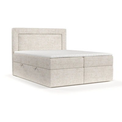 Krémová boxspring postel s úložným prostorem 140x200 cm Imagine – Maison de Rêve