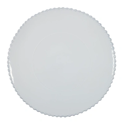 Bílý kameninový servírovací talíř Costa Nova Pearl, ⌀ 33 cm
