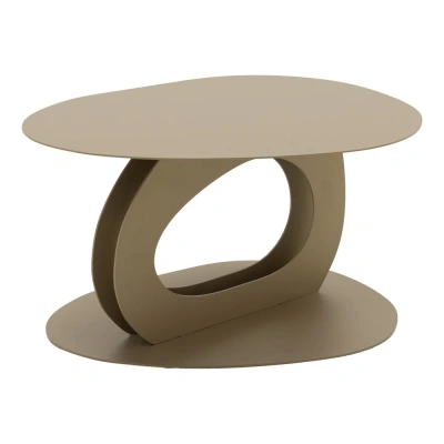 Béžový kovový konferenční stolek 55x66 cm Tonda – Spinder Design