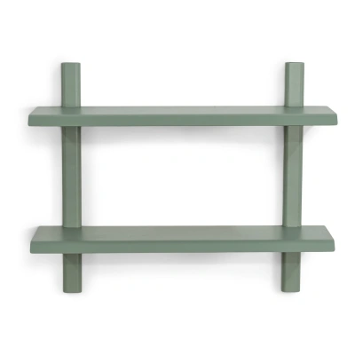 Zeleno-šedá patrová kovová police 60 cm Hola – Spinder Design