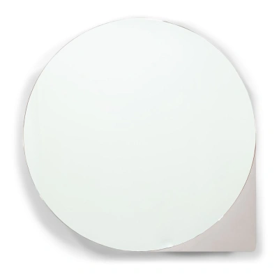 Šedo-béžová kovová závěsná koupelnová skříňka se zrcadlem 55x55 cm Sonnet – Spinder Design