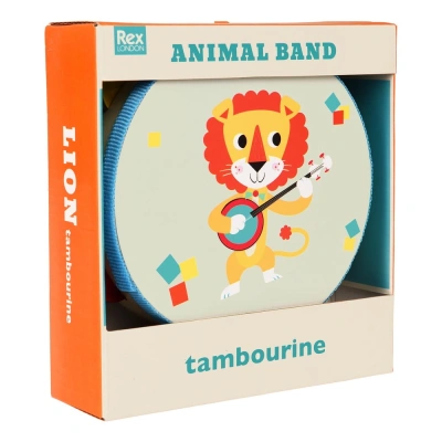 Hudební hračka Tambourine Animal Band – Rex London