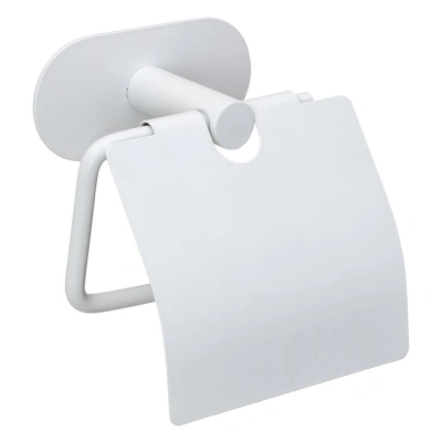 Bílý samodržící držák na toaletní papír z nerezové oceli Orea – Wenko