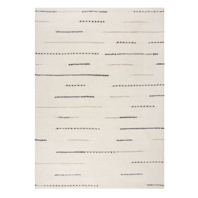 Krémový ručně tkaný vlněný koberec 120x170 cm Dottie Linear – Flair Rugs