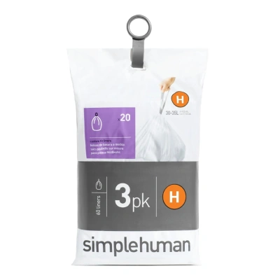 Pytle na odpadky 60 ks 35 l H - simplehuman